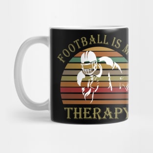 Football is my therapy Mug